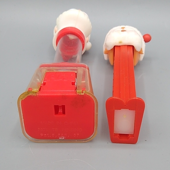 Santa Candy Dispensers PEZ Dispenser FLIX Mini Gumball Dispenser Set 2 Vintage - Picture 5 of 13